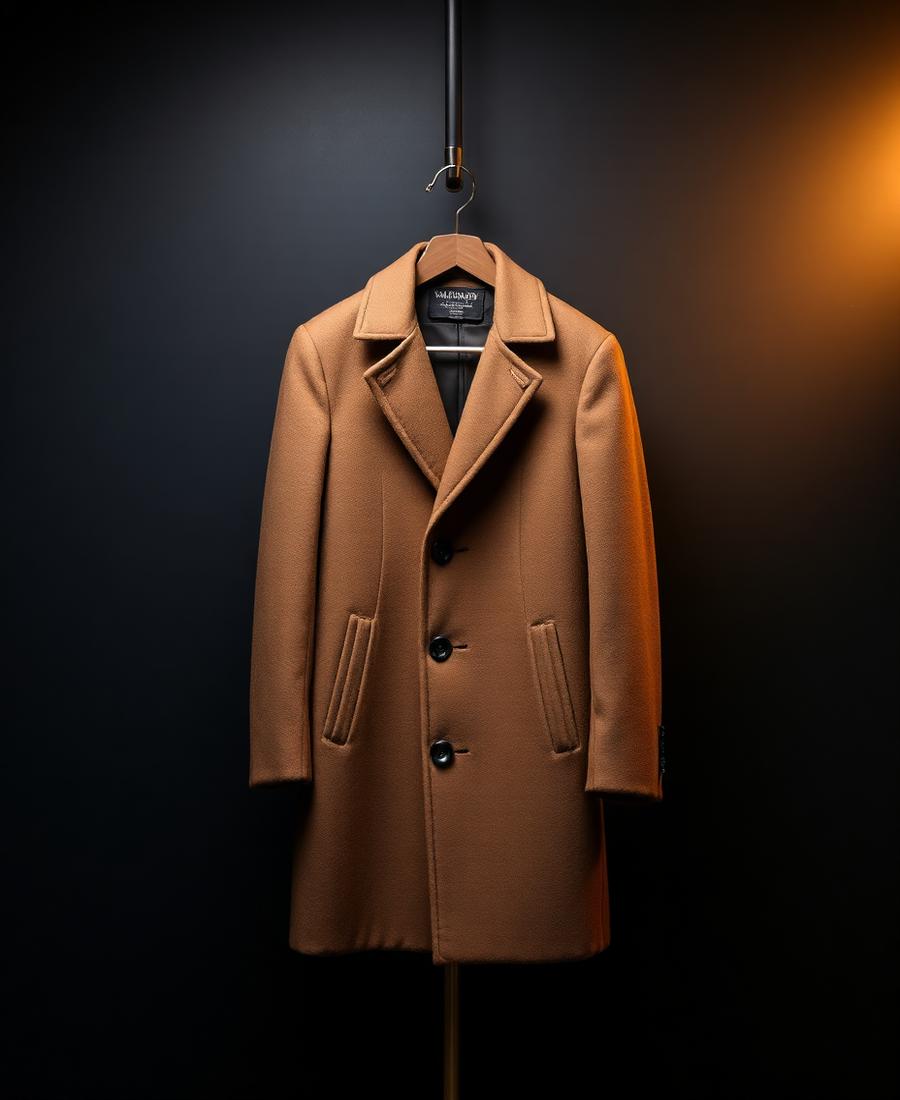 Camel Wool Overcoat